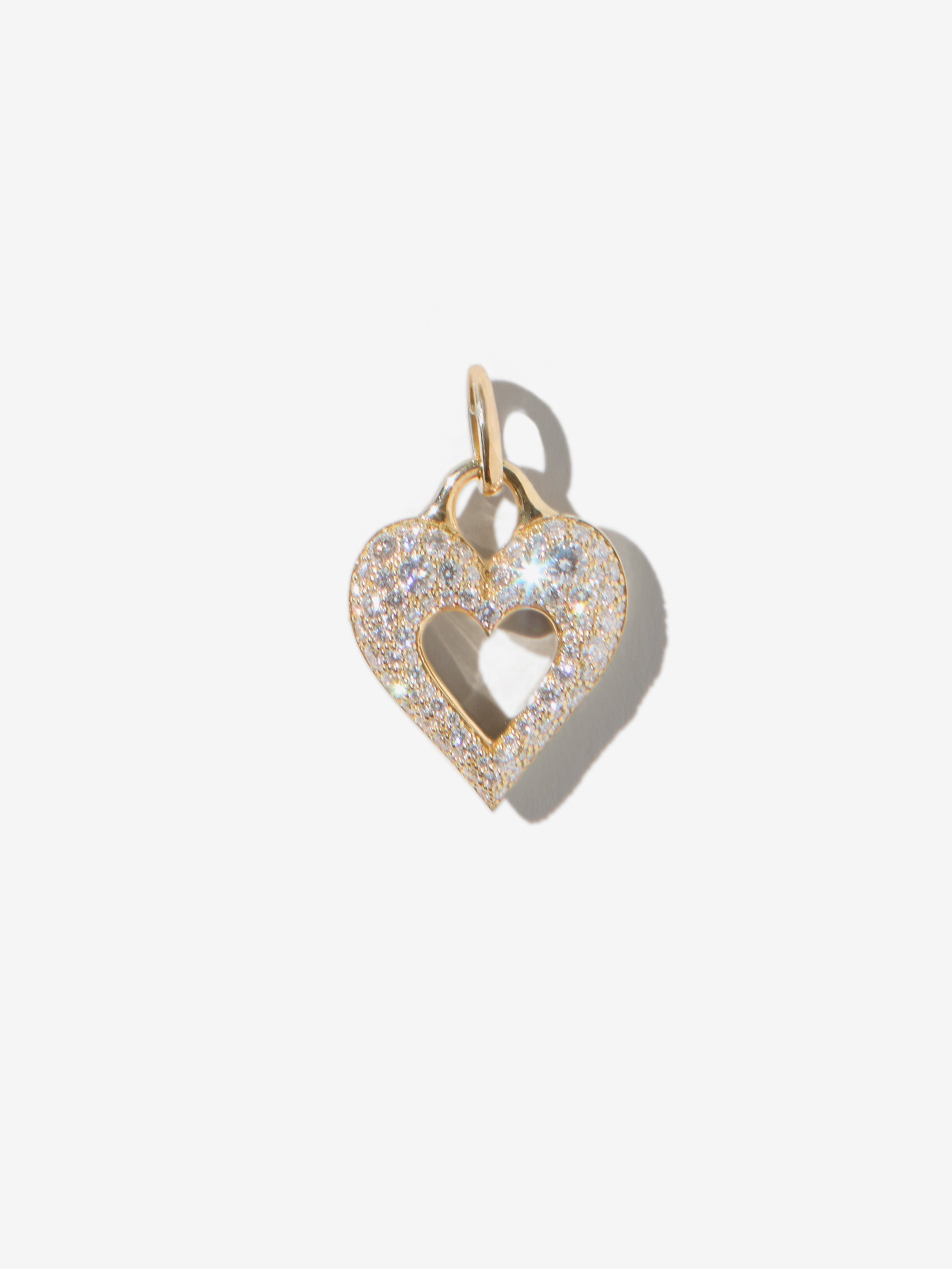 7X XVIII. Grande Diamond Heart Charm