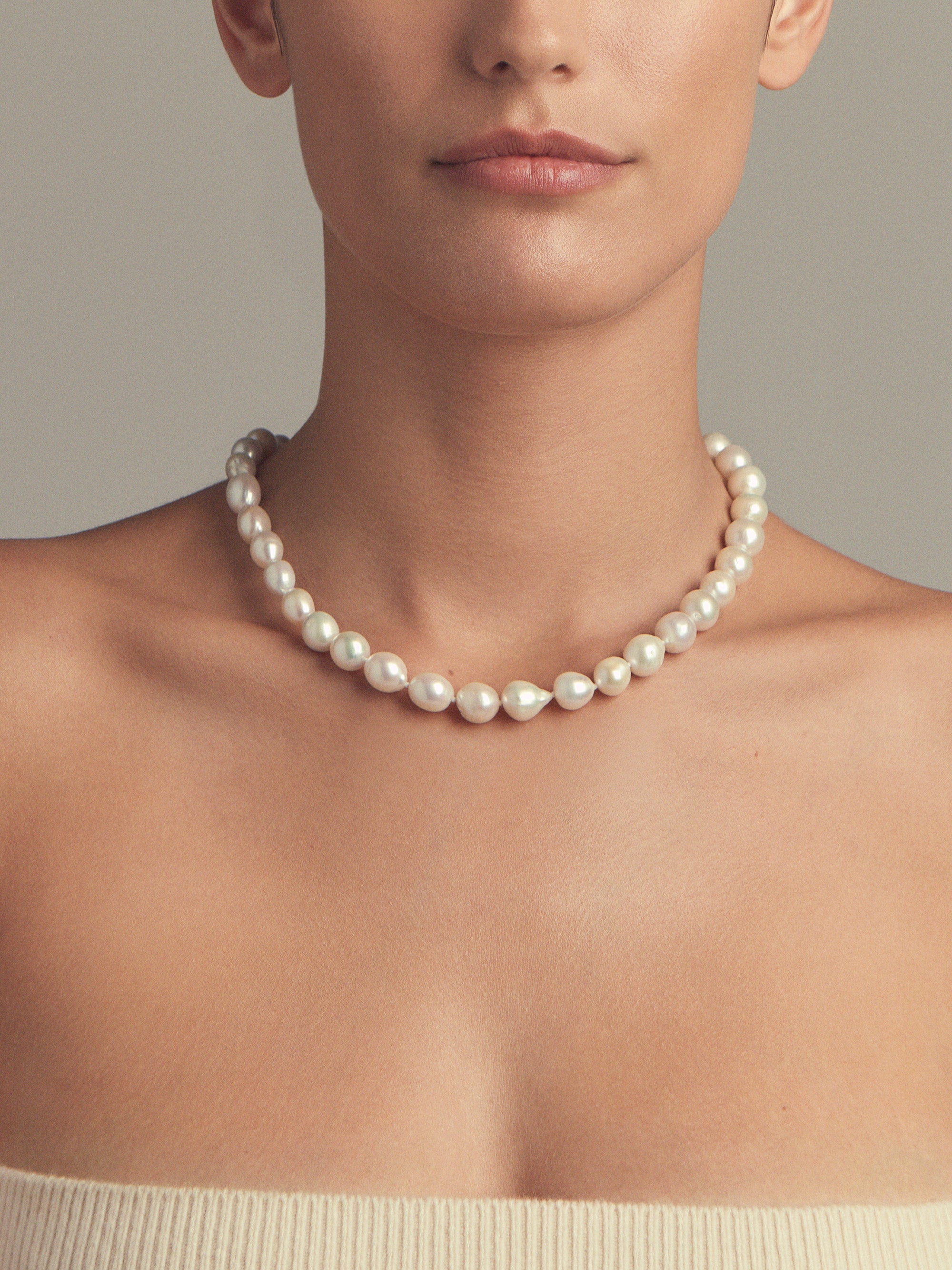 STN11 Medium Freshwater Pearl Necklace