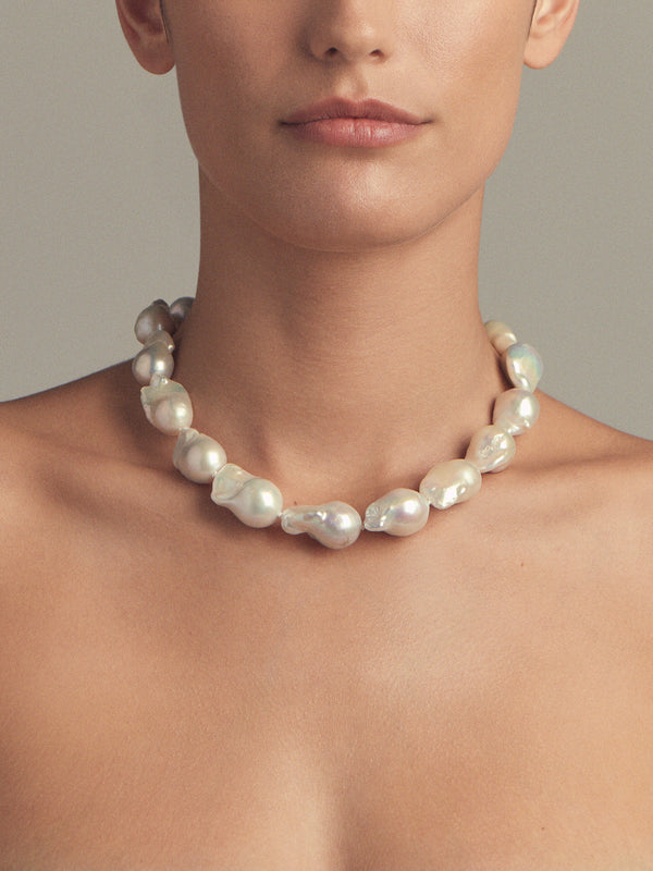 ST14 Extra Large Baroque Freshwater Pearl Necklace