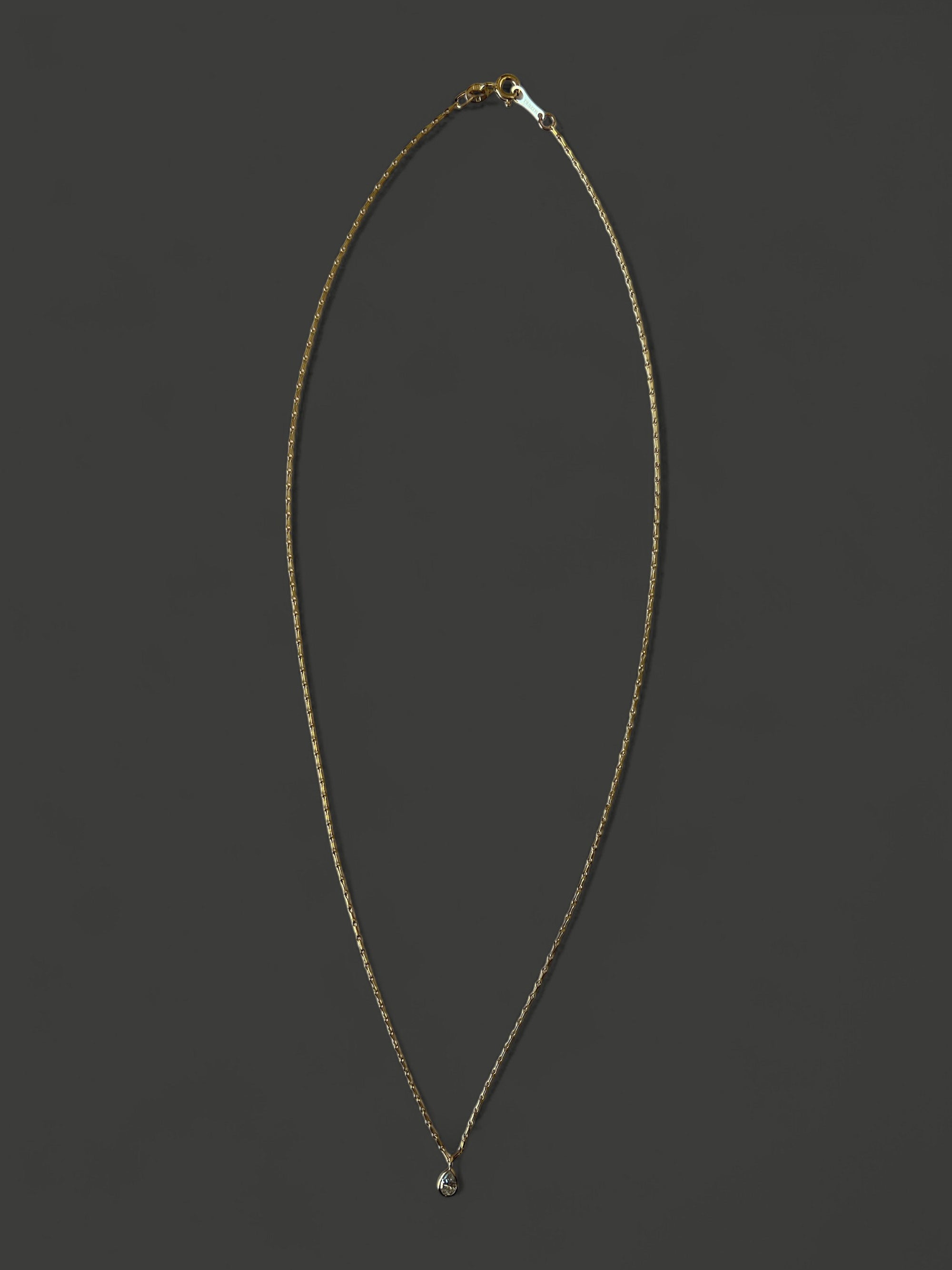 FN10 Large Pear Diamond Necklace