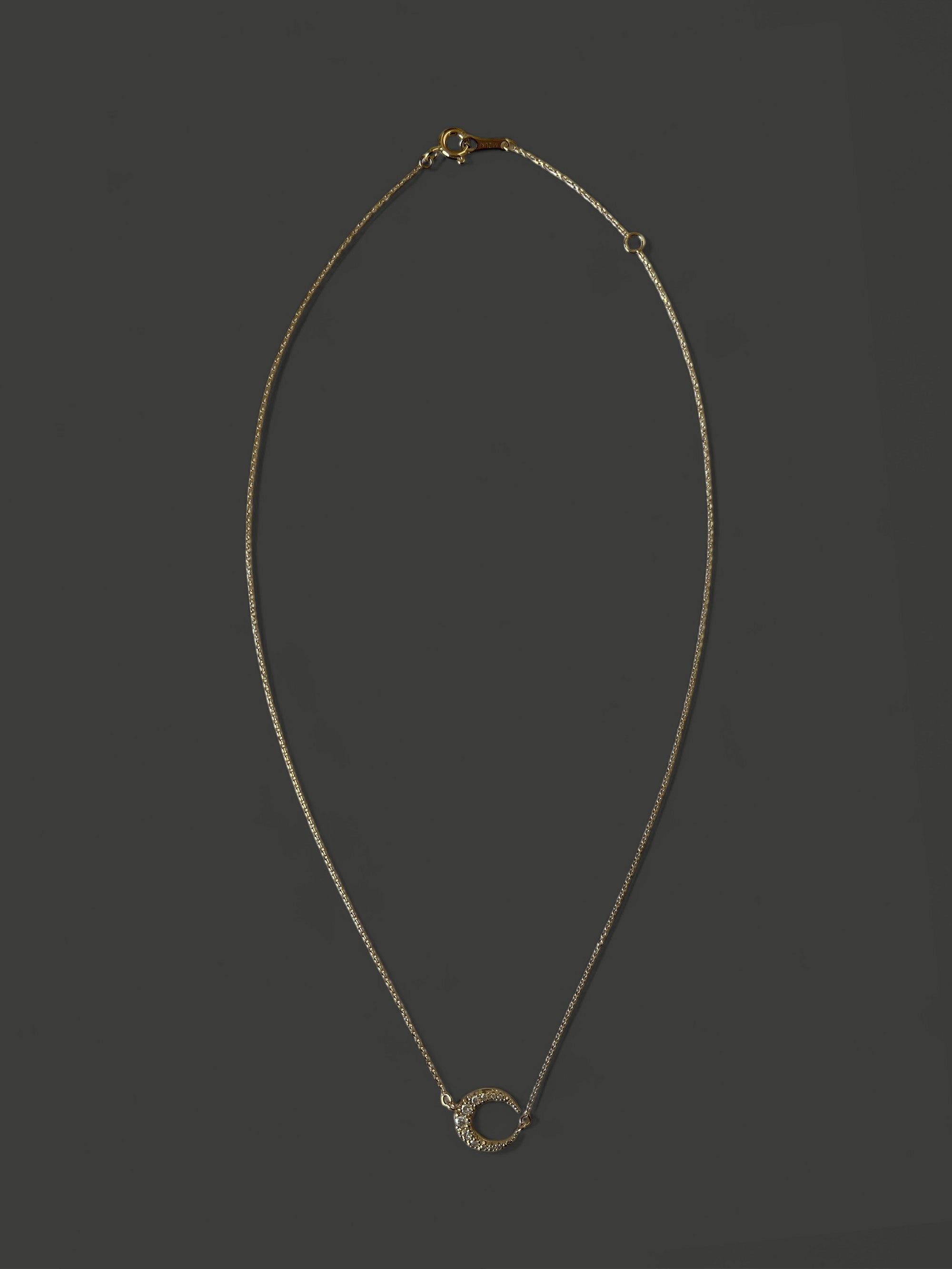 FN8 Crescent Diamond Necklace