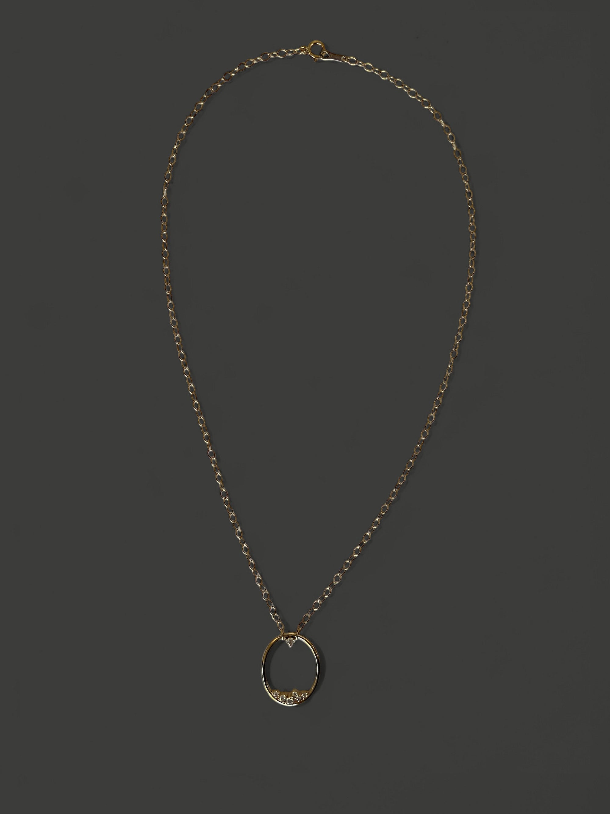 SBN209 Floating Diamond Cluster Necklace