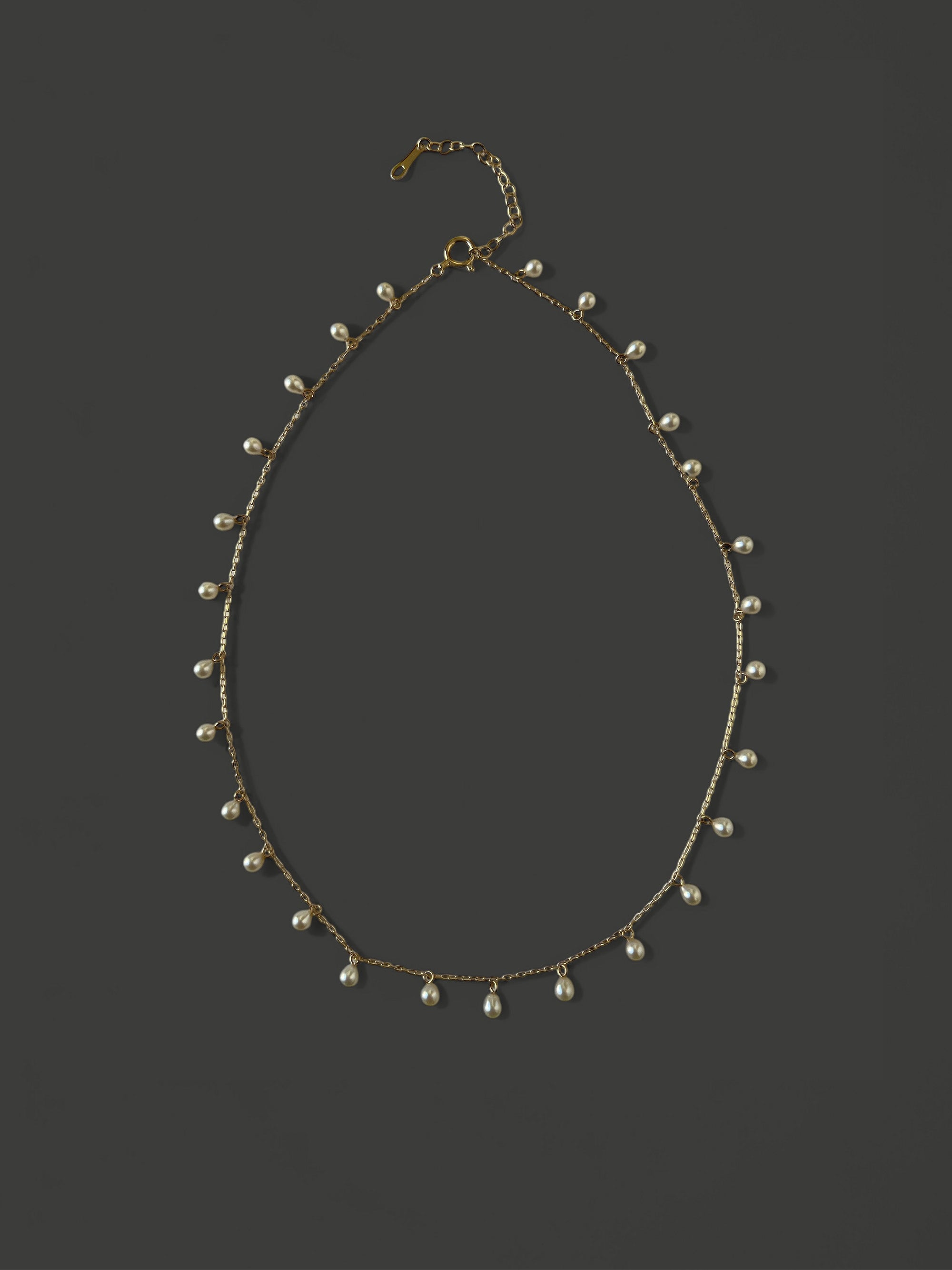 SBN273 Multi Pearl Drop Necklace