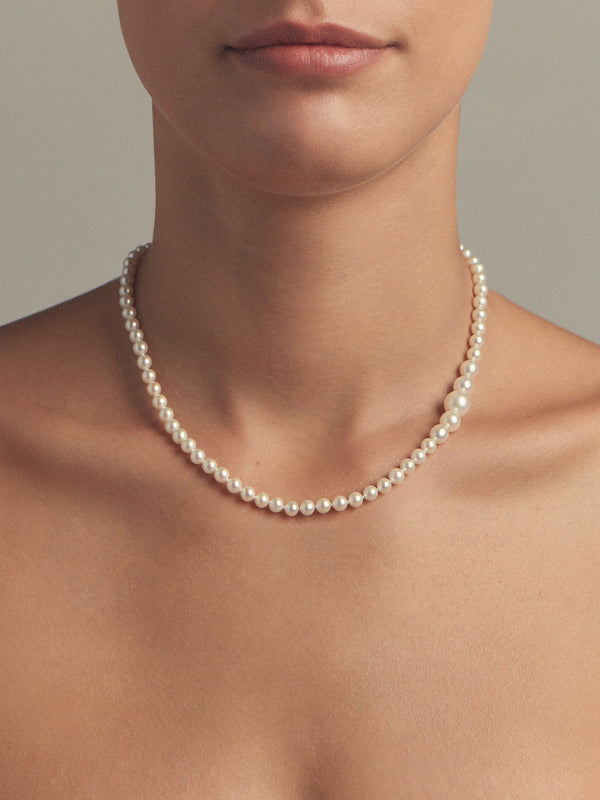 SBN303 Sea of Beauty. Cascading Pearl Necklace
