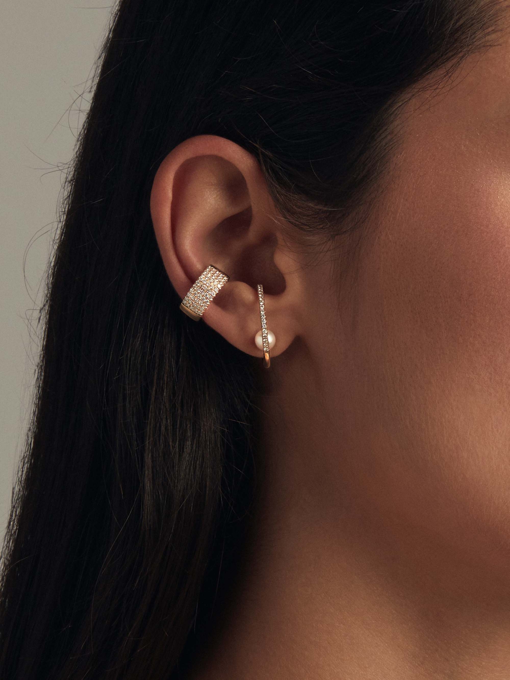 SBE335 Sea of Beauty Collection. Five Row Diamond Ear Cuff