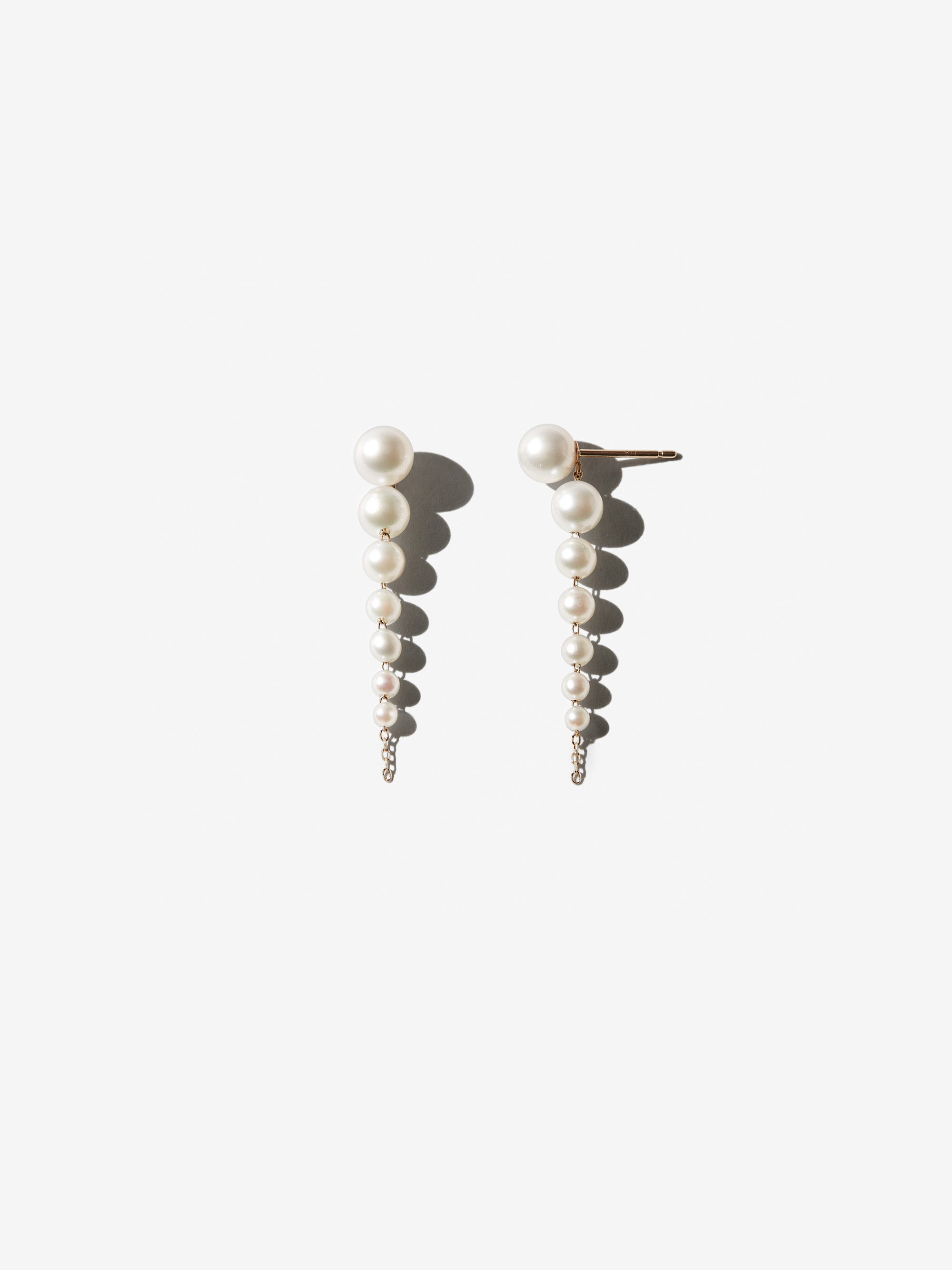SBE357 Sea of Beauty. Short Cascading Pearl Earrings