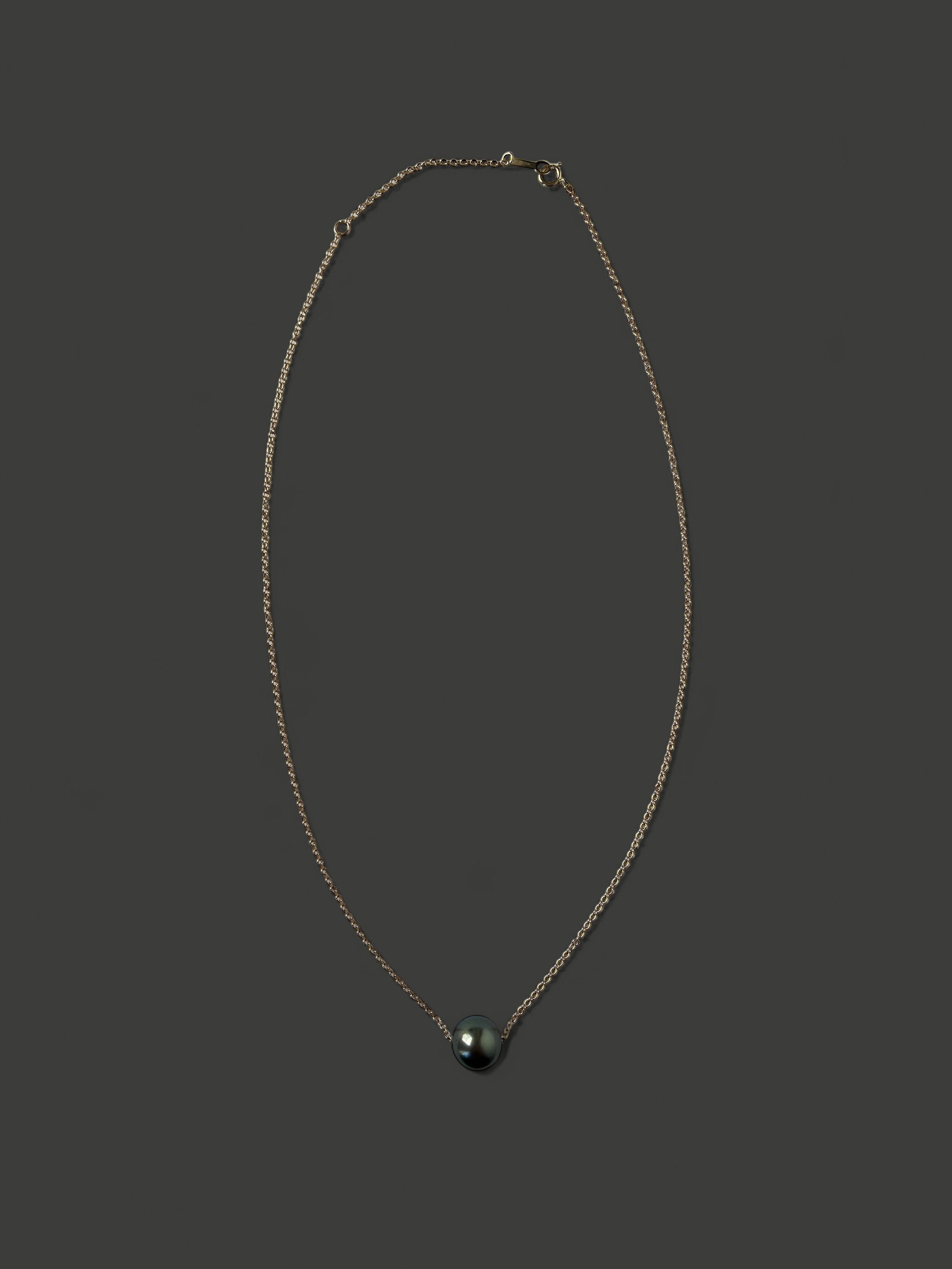 FN2 Adjustable Black Tahitian Pearl Necklace