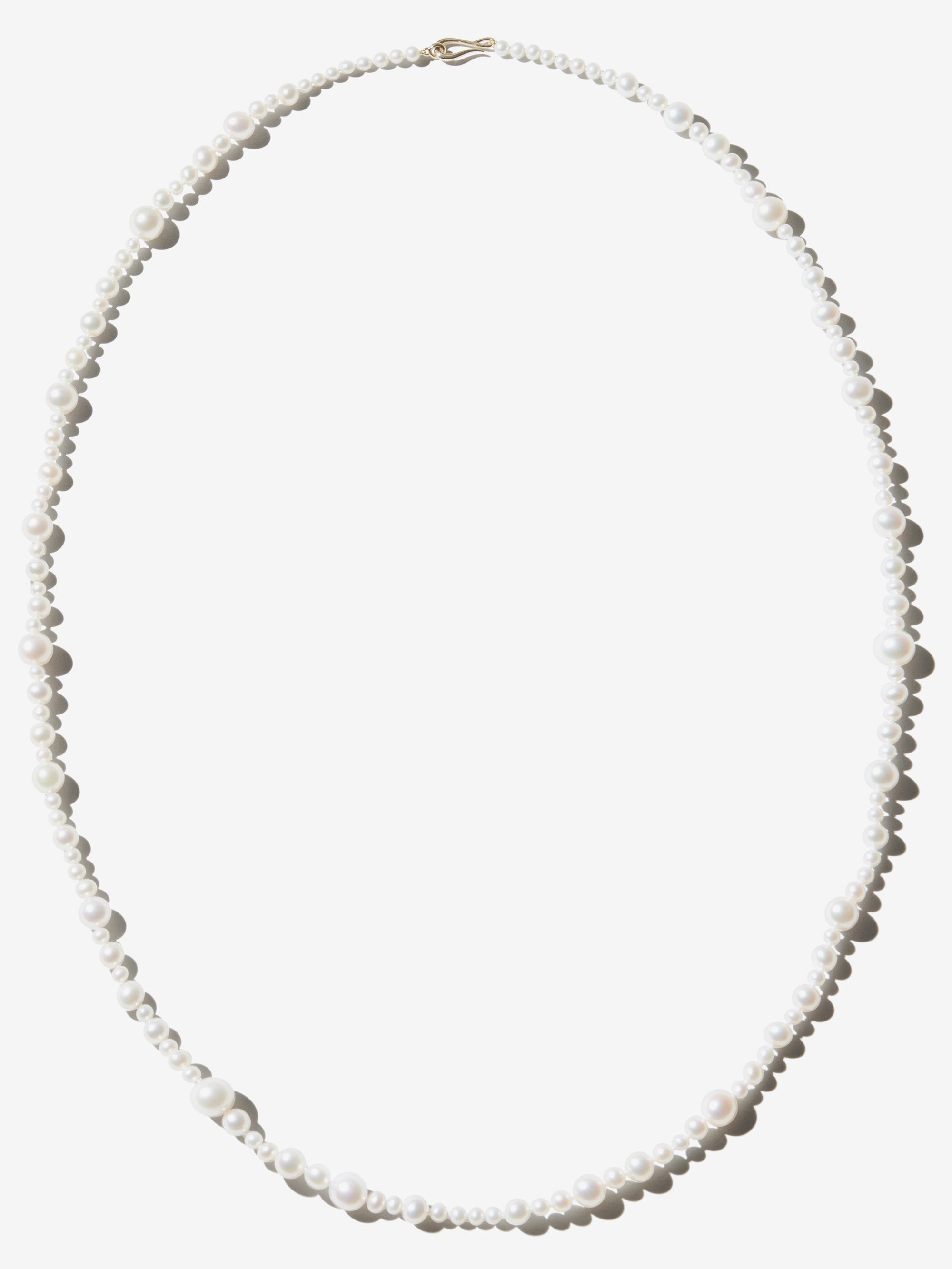 SBN302 Sea of Beauty. Long Bubble Pearl Necklace