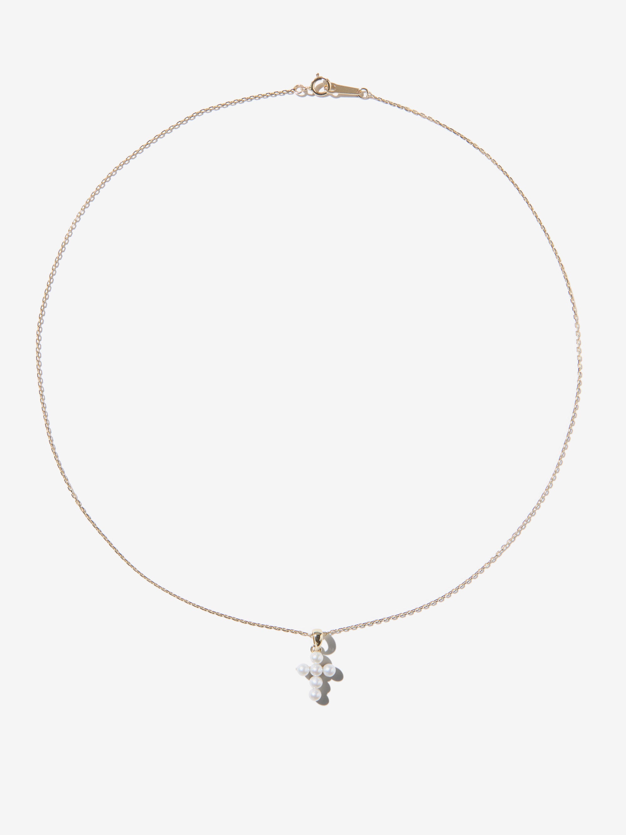 SBN330X20 Sea of Beauty. Pearl Cross Necklace