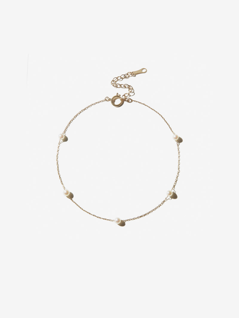SBX11 Sea of Beauty. Floating Pearl Anklet