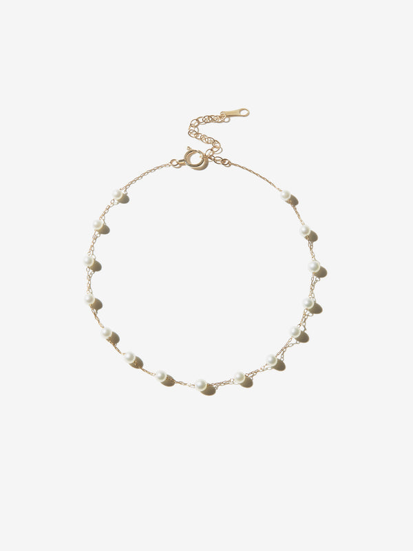 SBX13 Sea of Beauty. Floating Pearl Anklet
