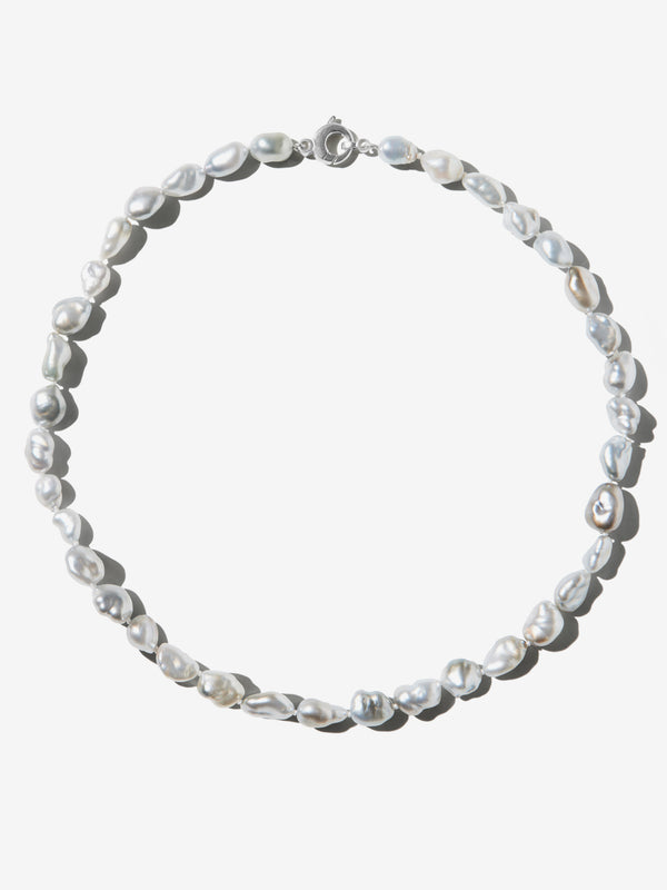 Medium Grey Tahitian Keshi Pearl Necklace ST1