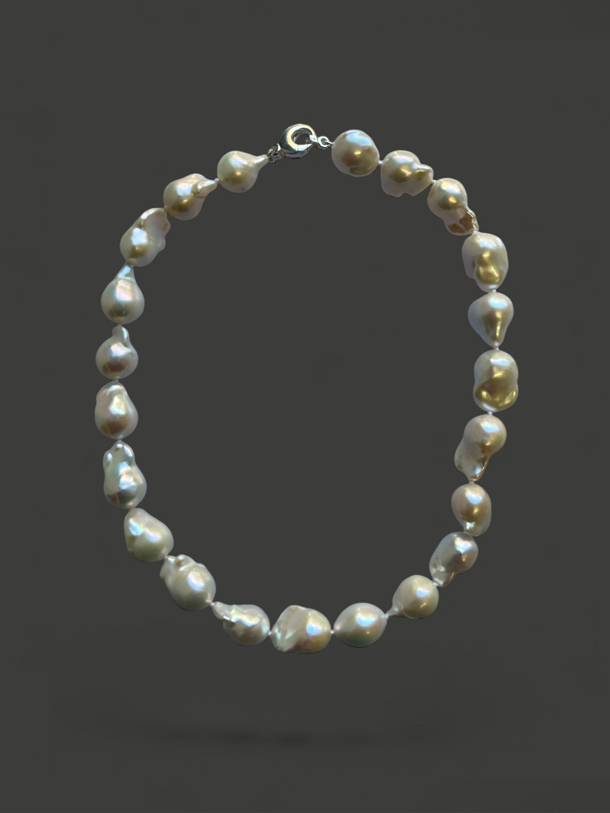 STN13 Large Baroque Freshwater Pearl Necklace