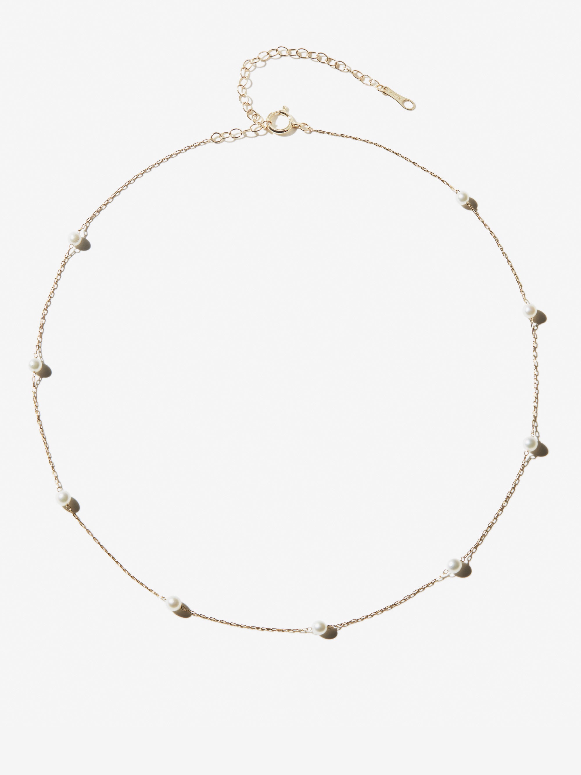 SBN148 Sea of Beauty. Floating Pearl Chain Necklace