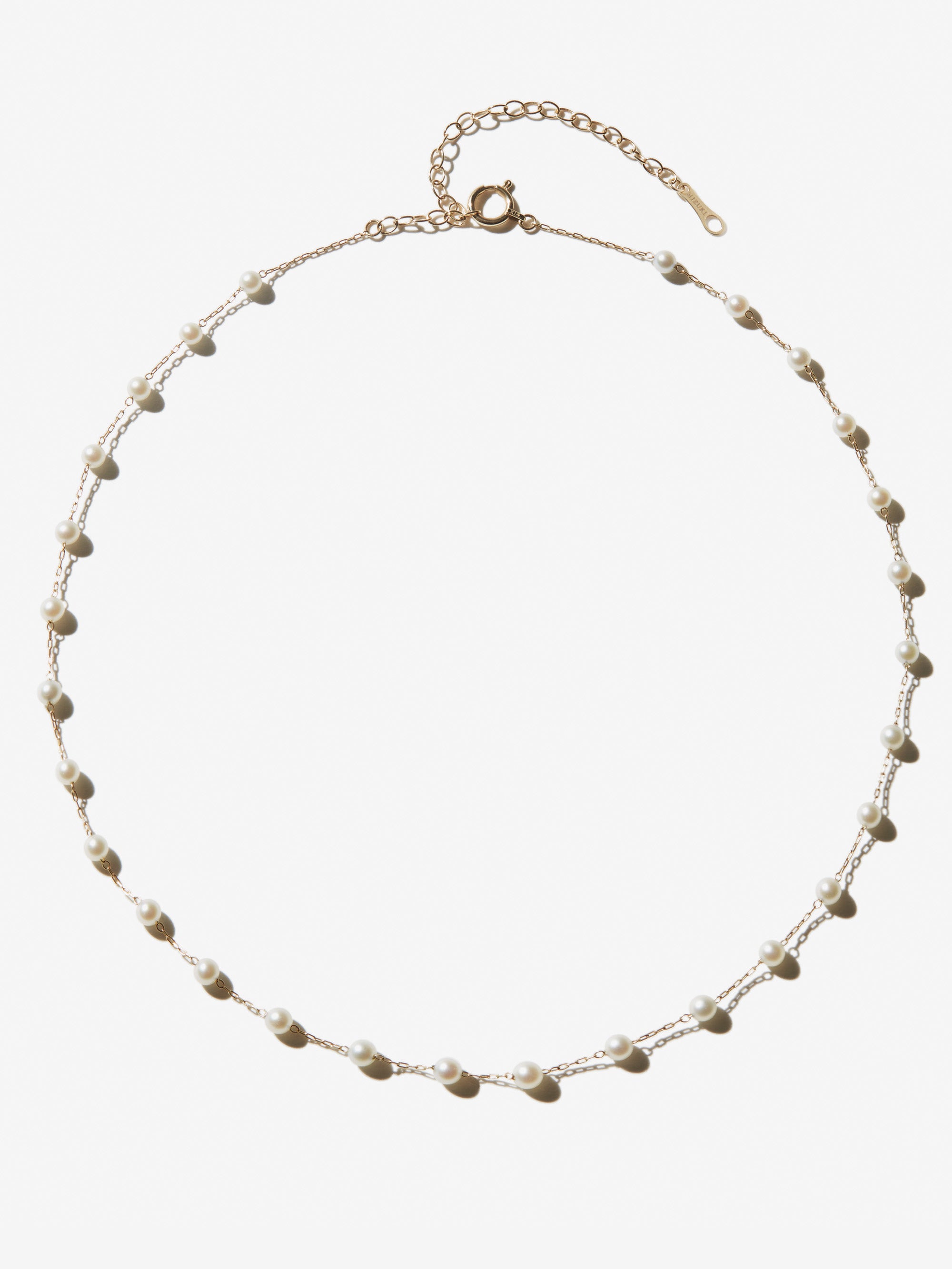 SBN149 Sea of Beauty. Floating Pearl Chain Necklace