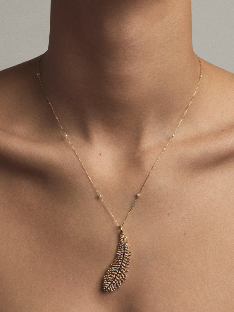 Diamond Feather Necklace – Milestones by Ashleigh Bergman
