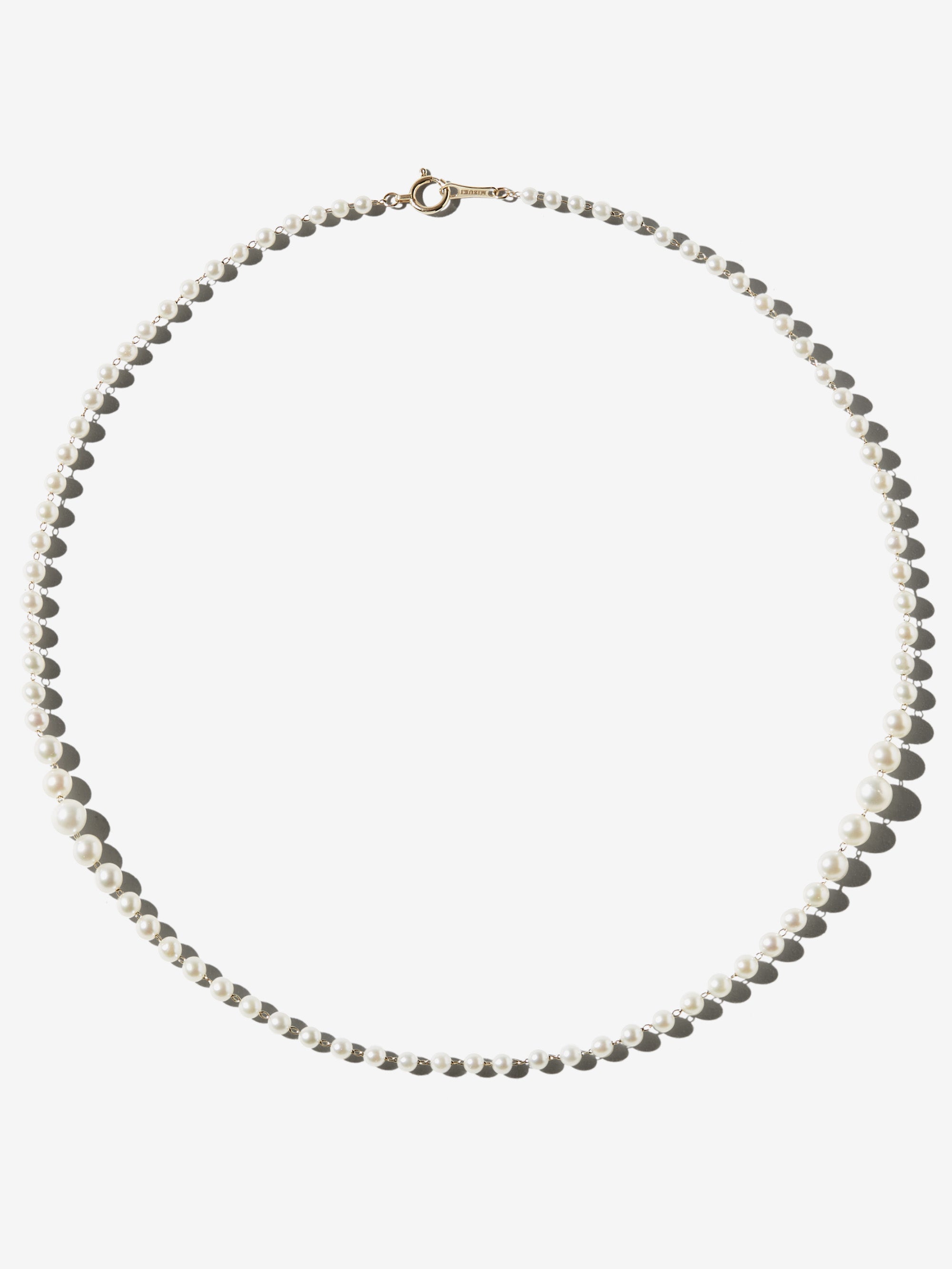 Sea of Beauty Collection. Dual Cascading Pearl Necklace SBN268 – MIZUKI
