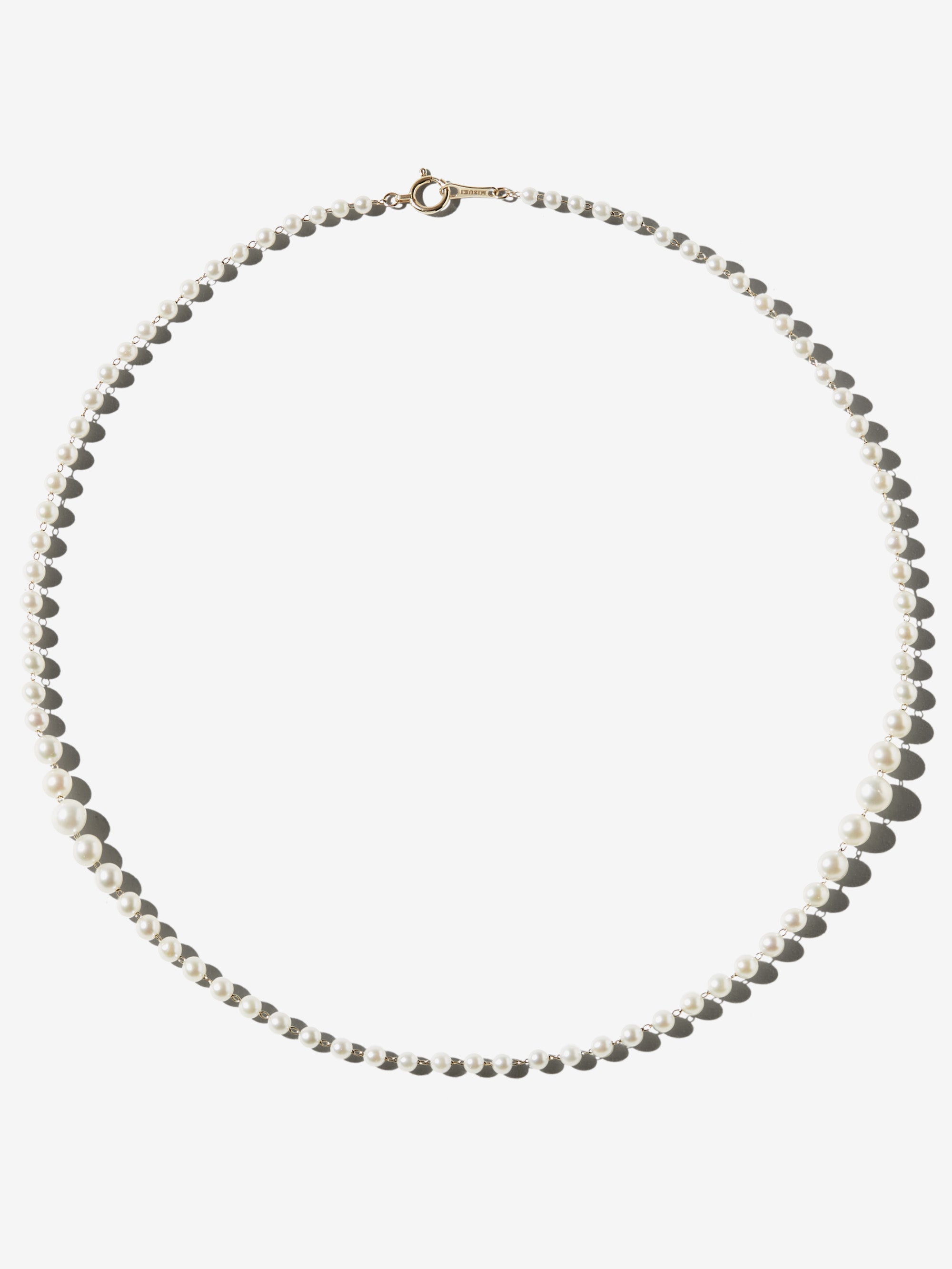 SBN268 Sea of Beauty. Dual Cascading Pearl Necklace